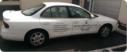 Myles O'Donnell & Co. Cleaning Car