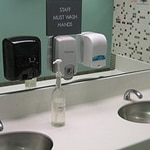 Restroom with Soap Dispensers